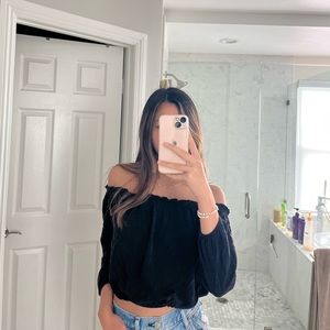 brandy melville off the shoulder top